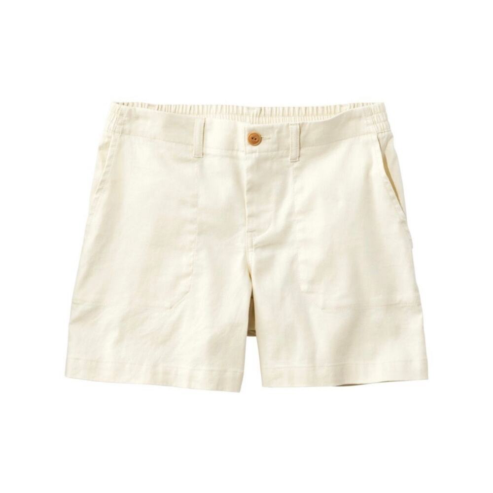 L.L. Bean Comfort Stretch Cotton Linen Shorts - Size 8